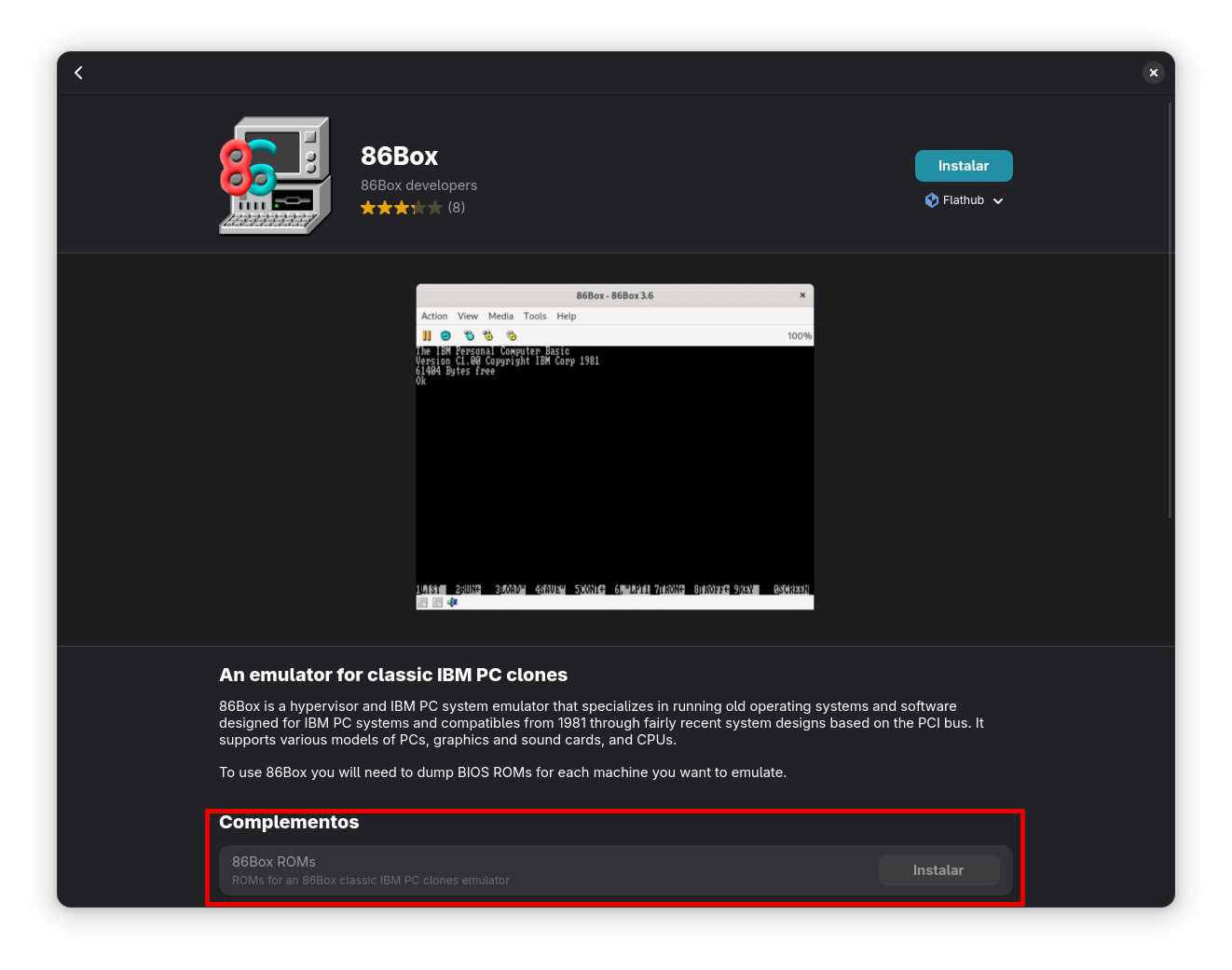 Instalación mediante Flathub