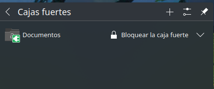 Cajas fuertes de KDE Plasma