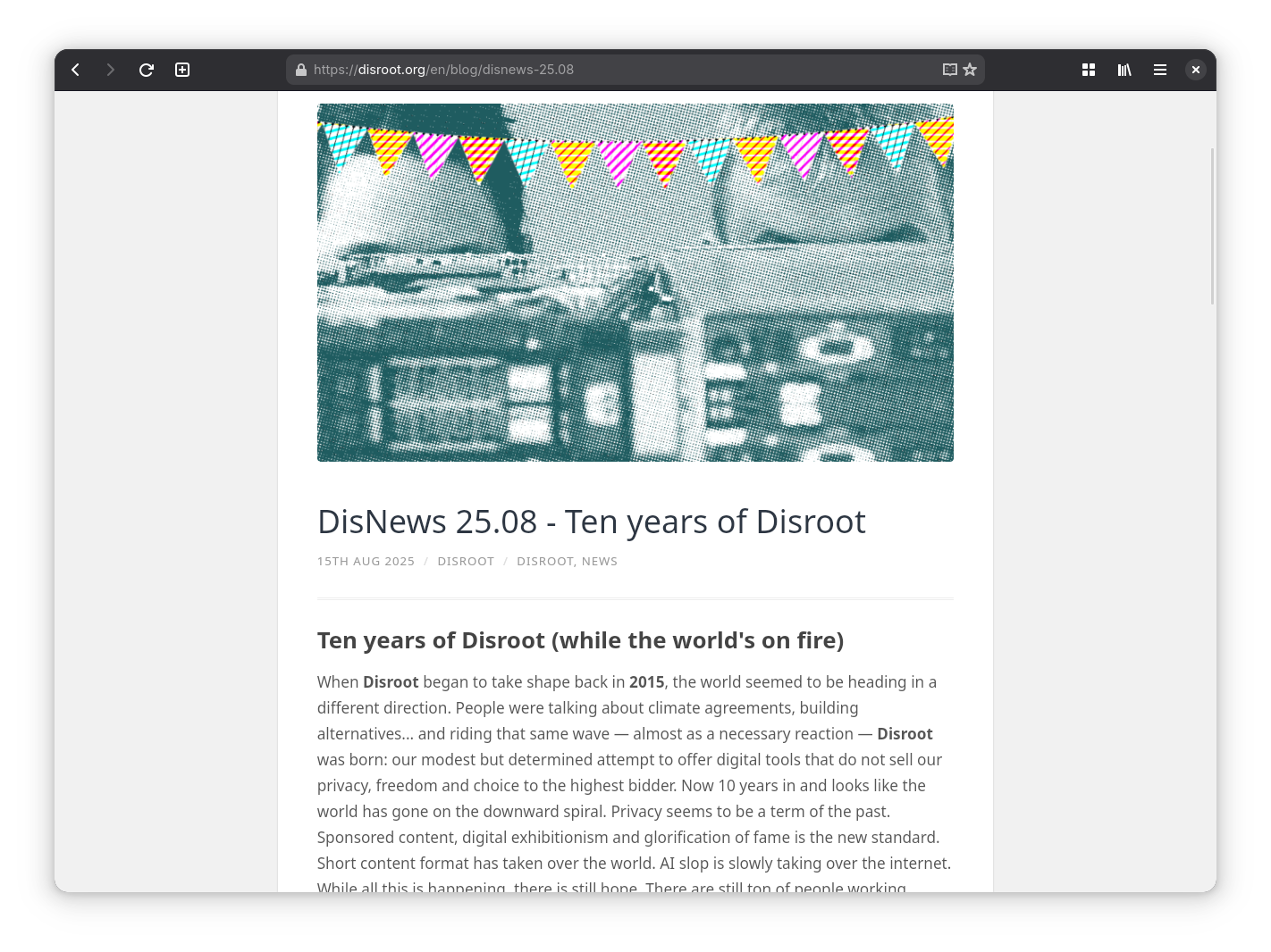 Blog de Disroot