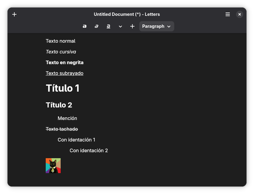 Funcionalidades activadas
