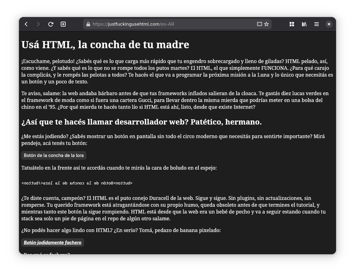 Web de usahtml