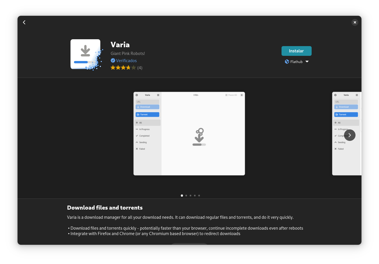 Varia en Flathub